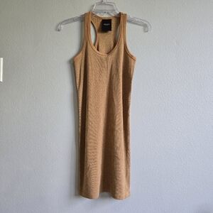 Rococo Tan Bodycon Sleeveless Dress